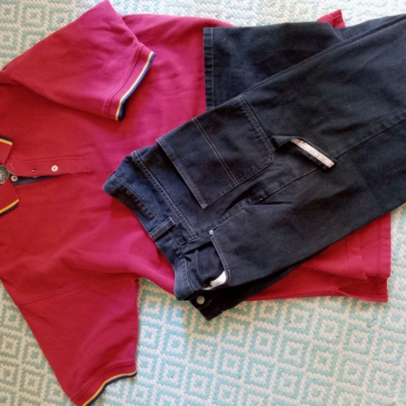 Raw Edge Black Denim Carpenter Pants - Picture 5 of 6